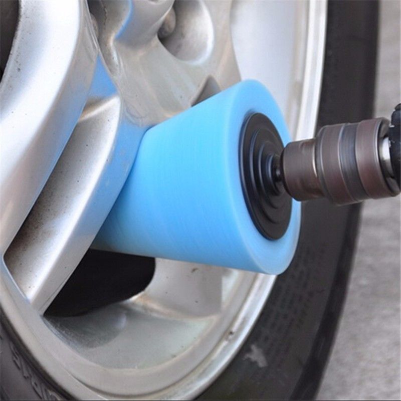 1PC Cone Polishing Random Sponge Cleaning Drill FOR Car Wheel Hub Replace Tool