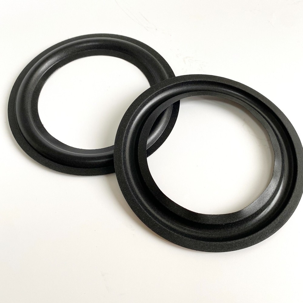 2 Replacement 5" Speaker Foam Surrounds For Philips FB825 Midrange Edge Repair