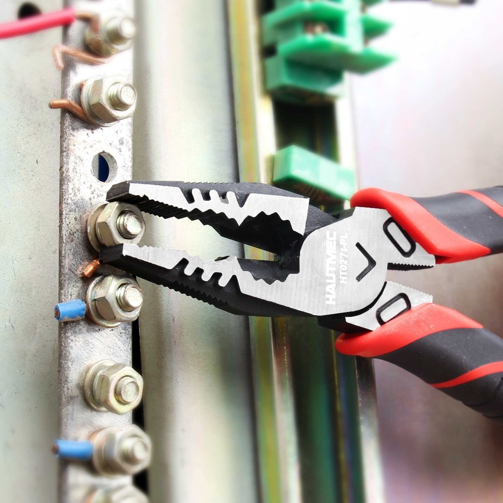 HAUTMEC 9" Linesman Pliers High Leverage Combination Pliers Multifunctional H...
