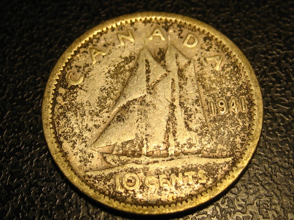 1941 Canadian Dime