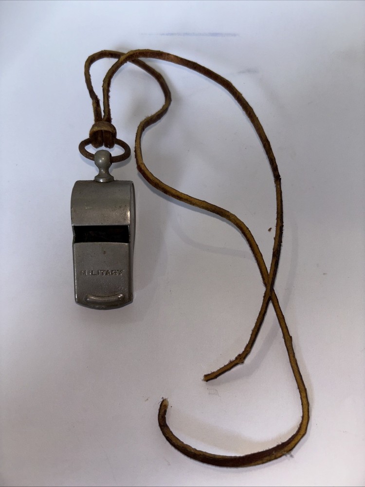 Vintage WW2 U.S. "Military" Marked Metal Whistle, Still Works!