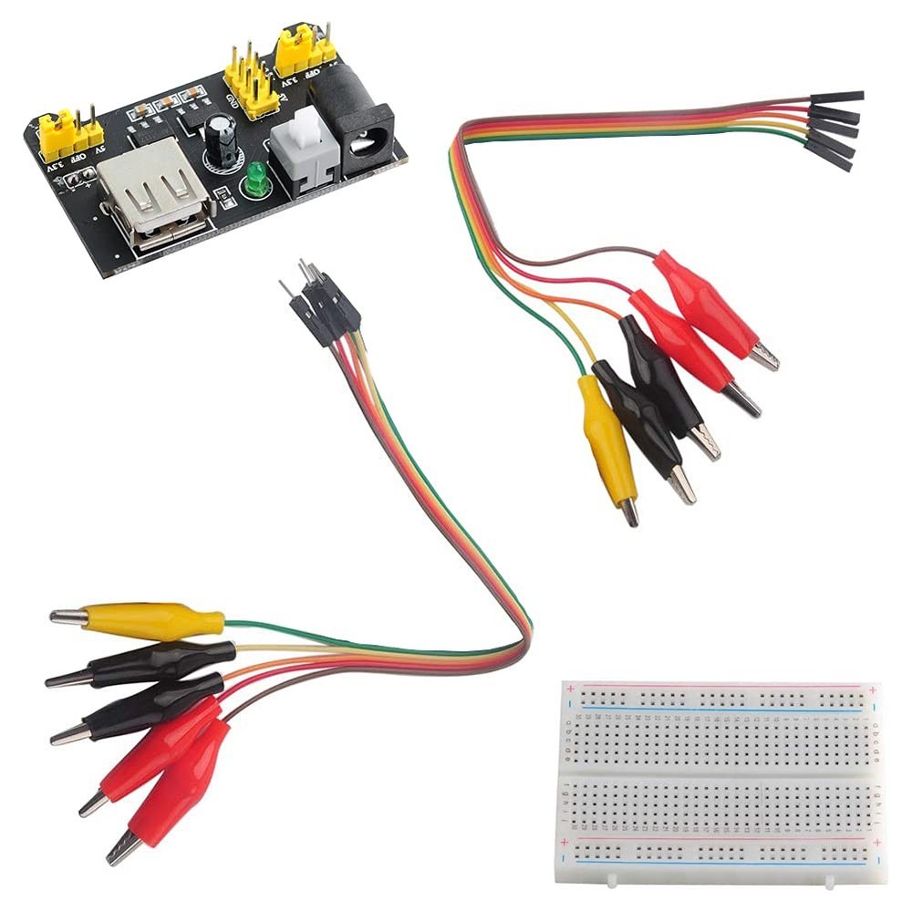400 Tie Point Interlocking Solderless Prototype Breadboard + MB102 Power Supp...