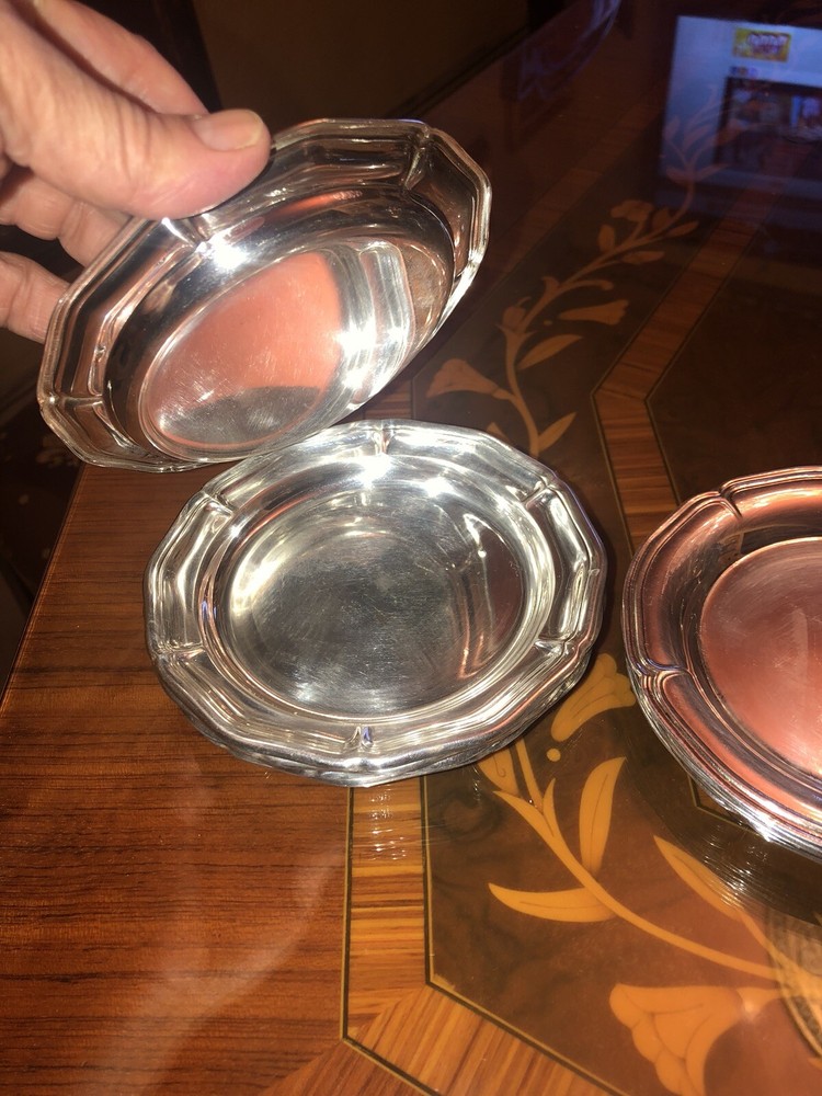 Silver Plates Small Plates 12 Pices