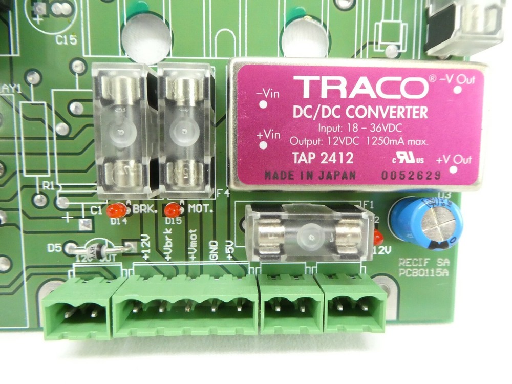 RECIF Technologies PWRC0115B DC/DC Converter Board PCB PCB0115A Working Surplus