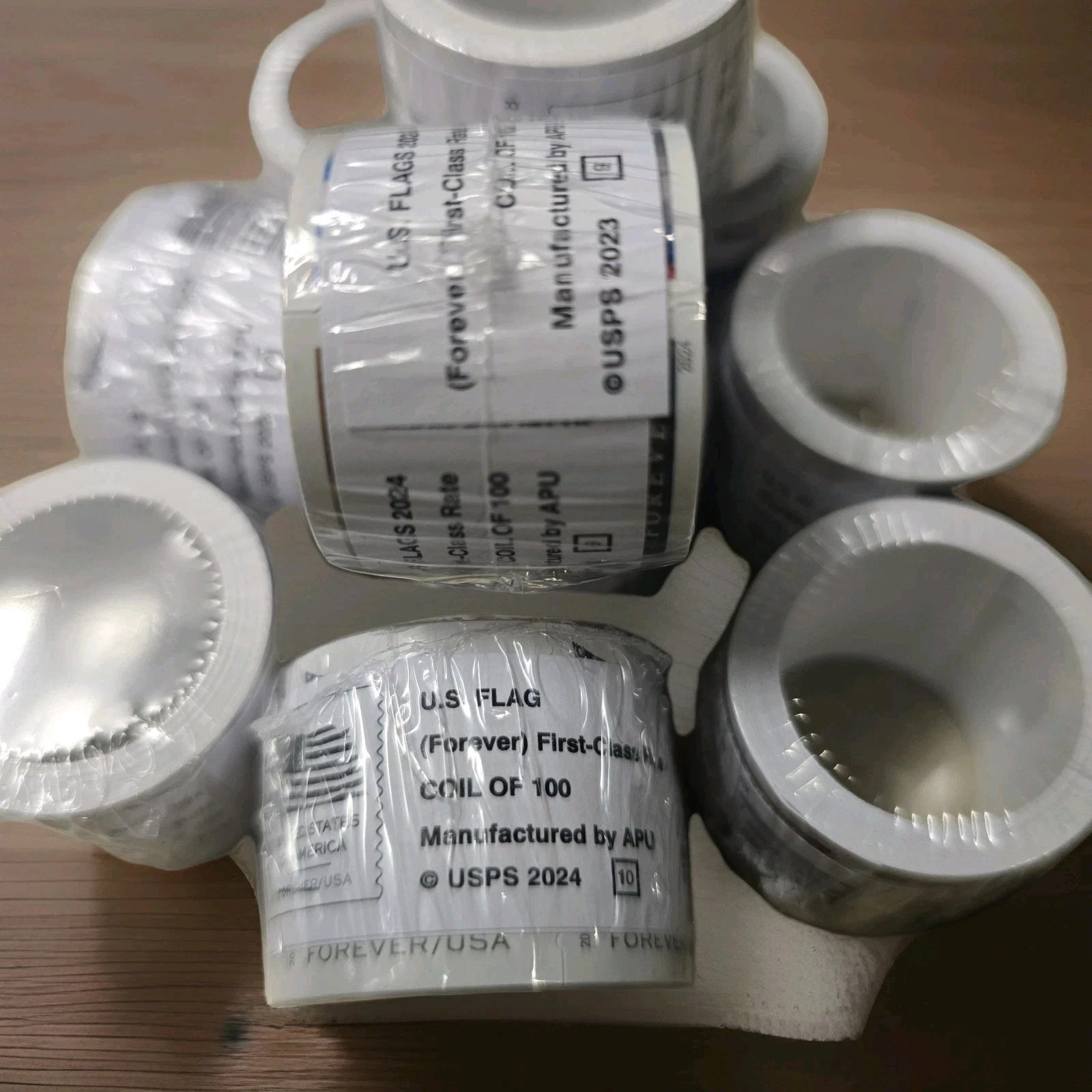 10 ROLLS OF STAMPS use to send anywhere across the USA lot 23