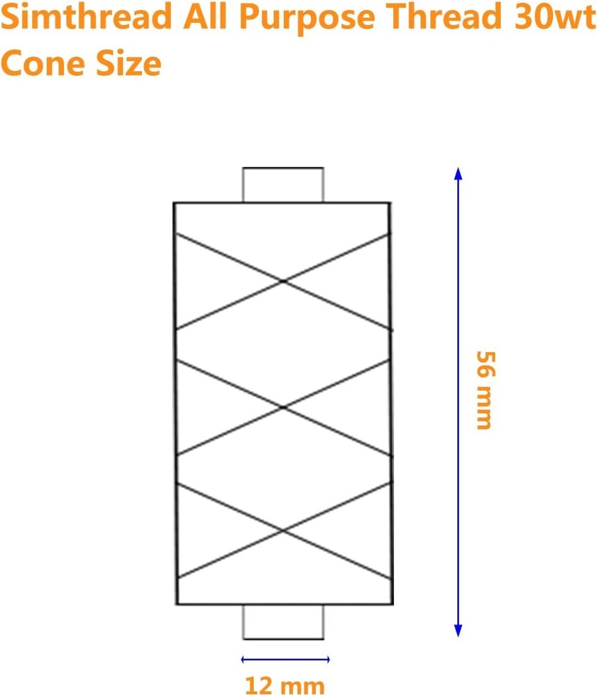 Simthread All Purpose Thread Polyester 400Y Red