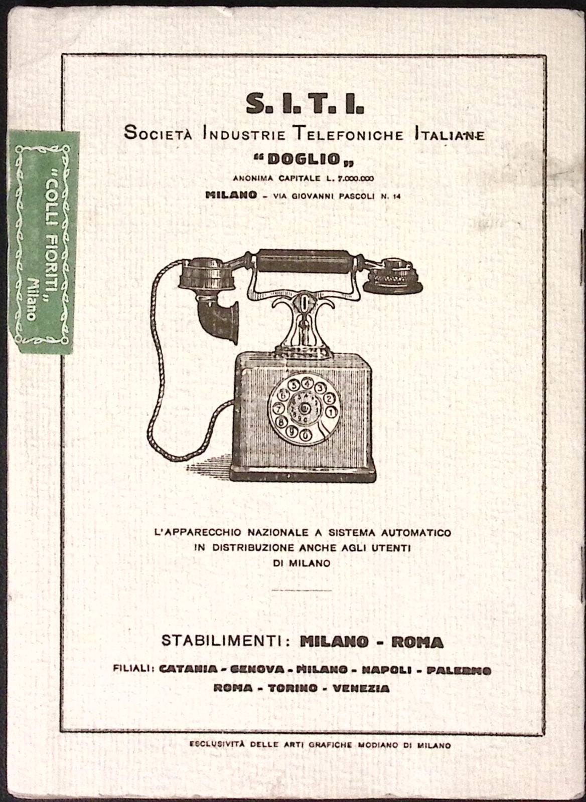 1922-23 Teatro alla Scala Milan Opera House LUISA Program Local Ads