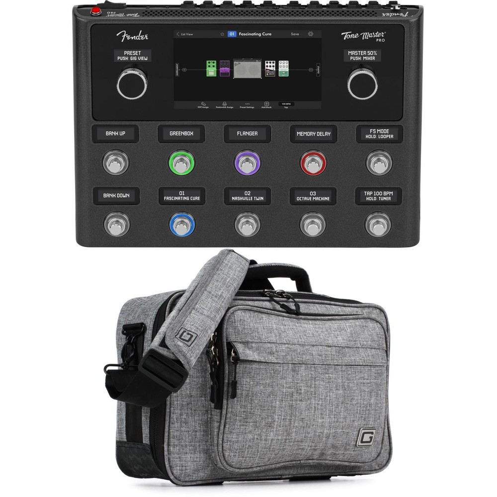 Fender Tone Master Pro Multi-effects Guitar Workstation and Gator Transit