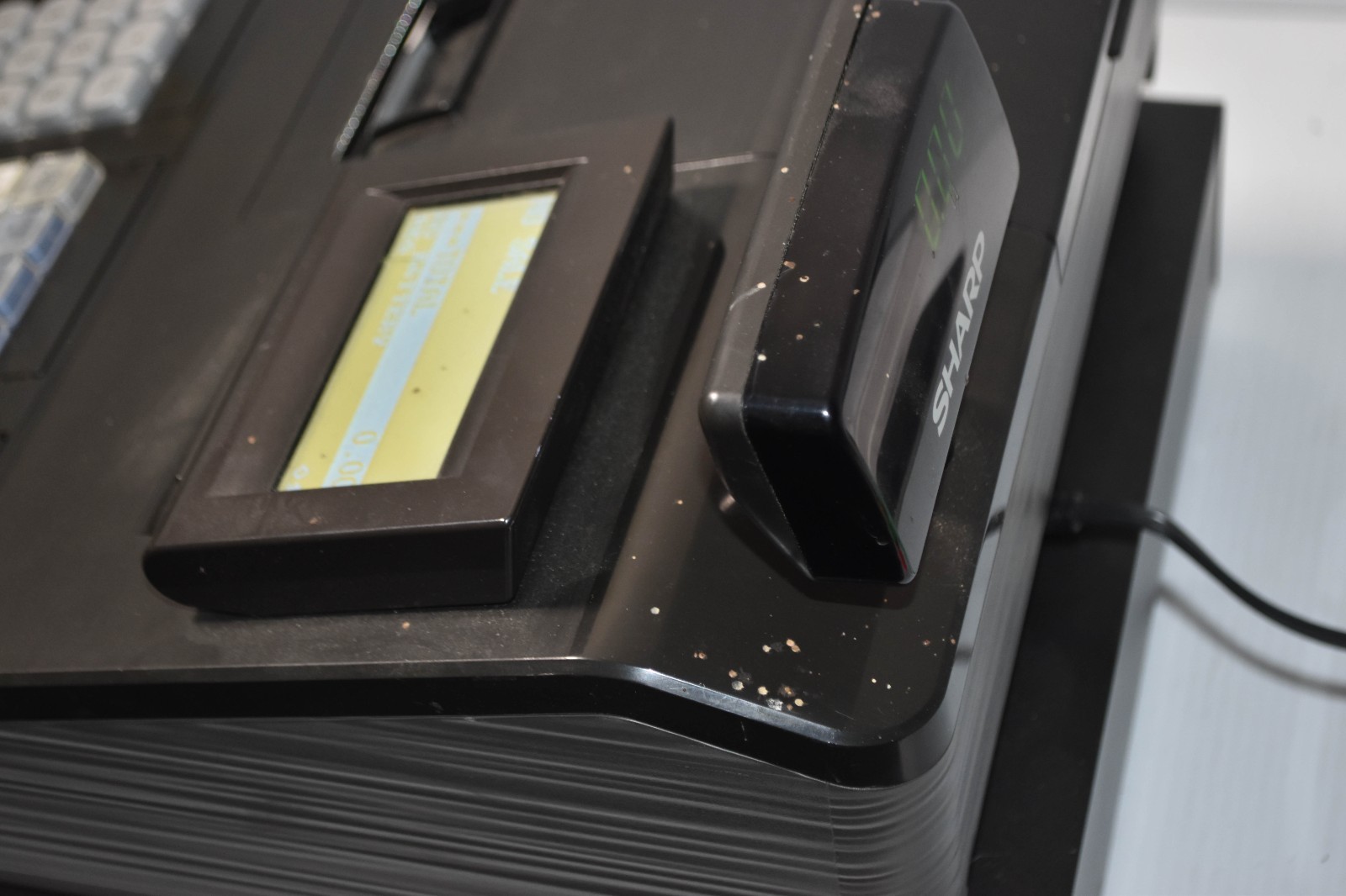 Sharp XE-A207 Electronic Cash Register - No Keys - Tested & Working