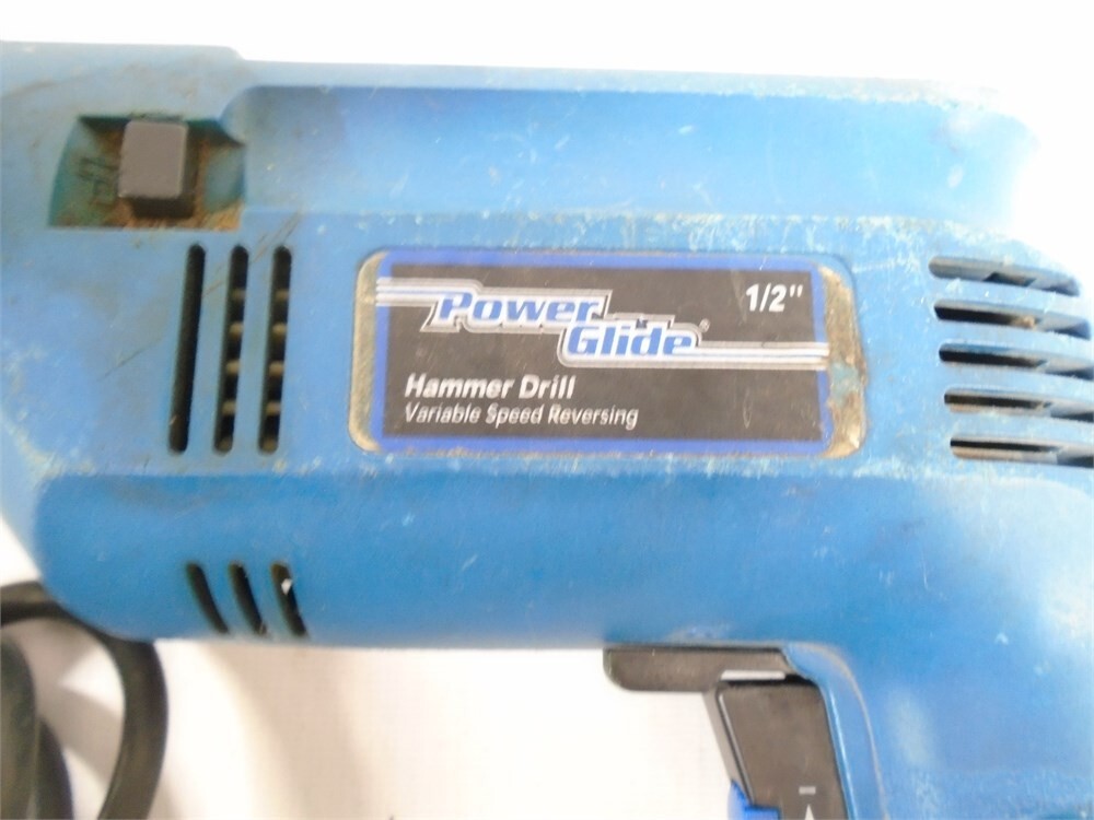 Power Glide 1/2” Hammer Drill Model 60109800 Variable Speed Reversible