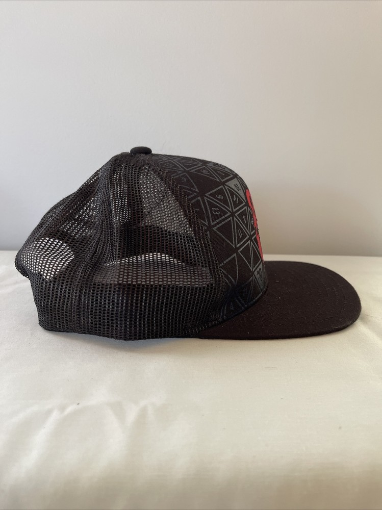 Dungeons & Dragons Baseball Cap Hat Black Snapback Mesh Embroidered