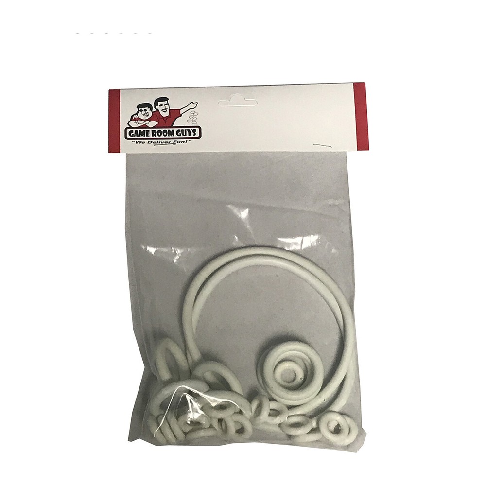 State Fair Strength Tester Pinball Machine Replacement Rubber Ring Kit White