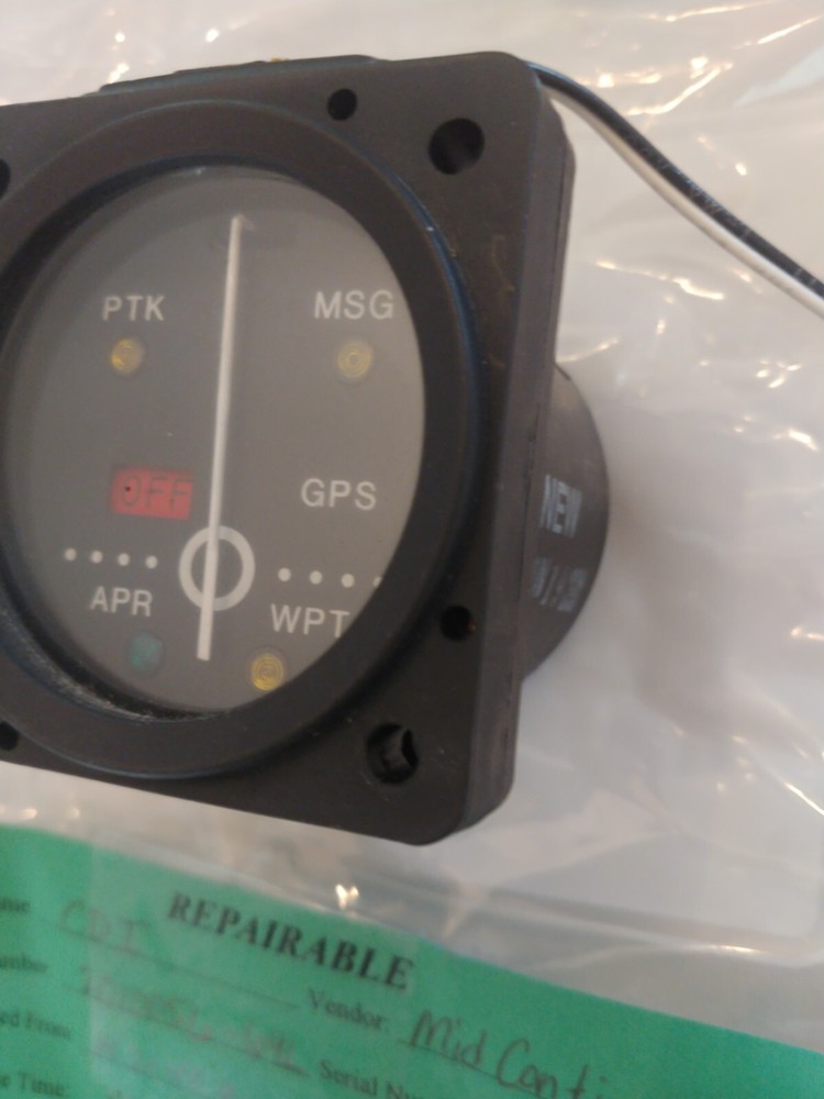 MID-CONTINENT INSTRUMENTS MD40-64L COURSE DEVIATION INDICATOR P/N 2010056-64L