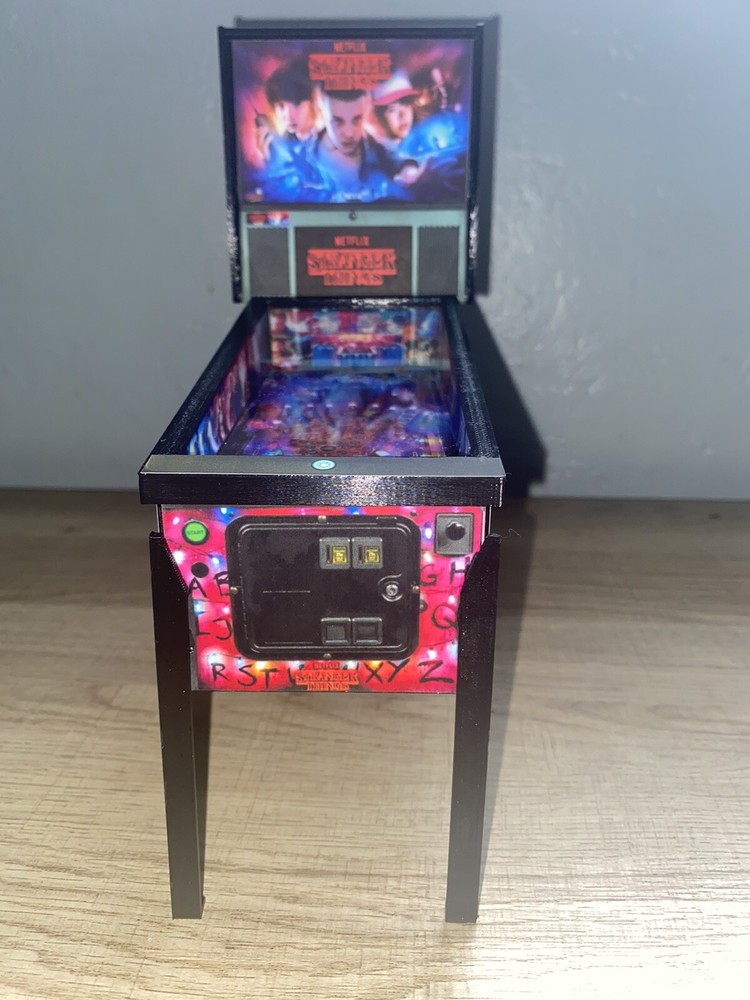 Large 1/8 Scale Replica “Stranger Things” Pinball Machine Scale Model Keepsake