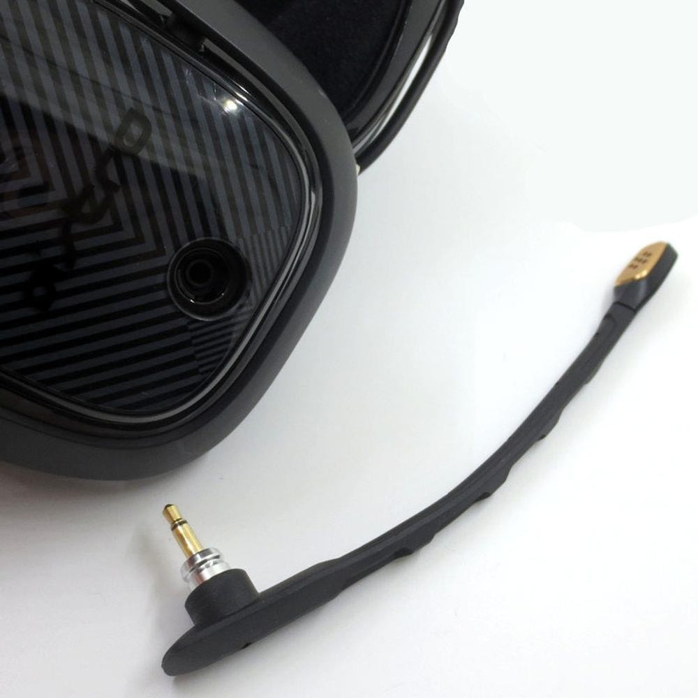 Black Headphone Microphone Replacement Mic For Logitech Astro A40 Gaming Headset