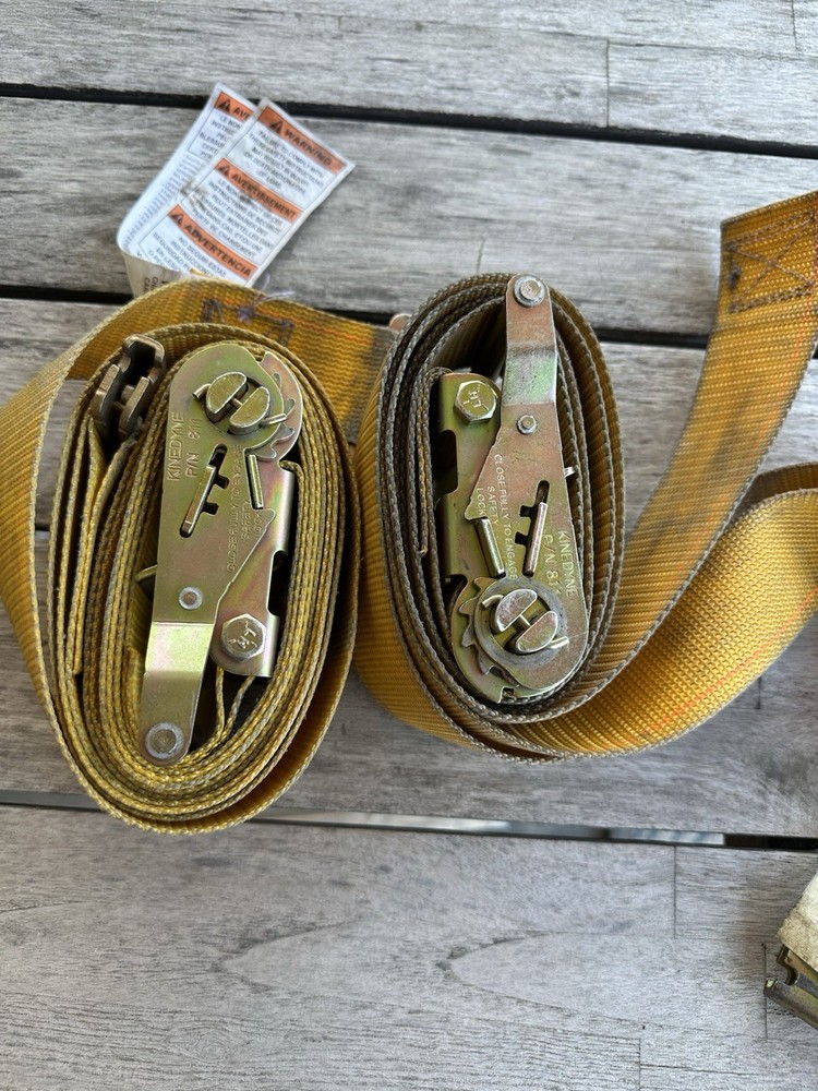 2 - Kinedyne E-Track Ratchet Strap 12'LX2" /1000lbs work load