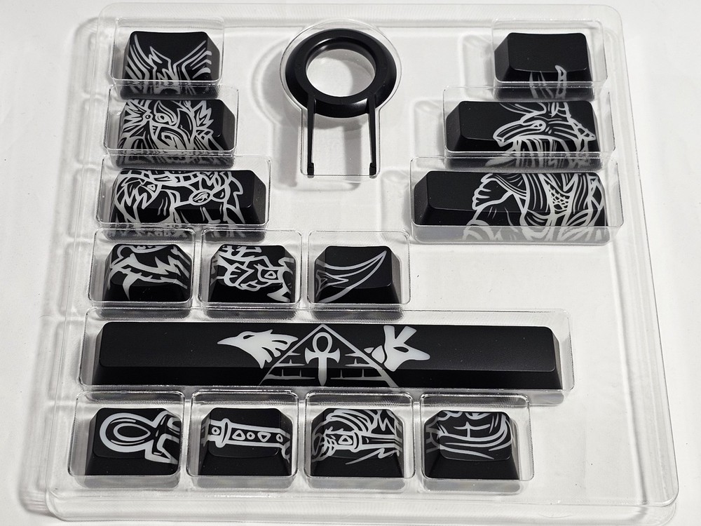 "Horus vs Seth" Cablemod Premium ABS Laser Modifier Keycap Set OEM Profile Shine