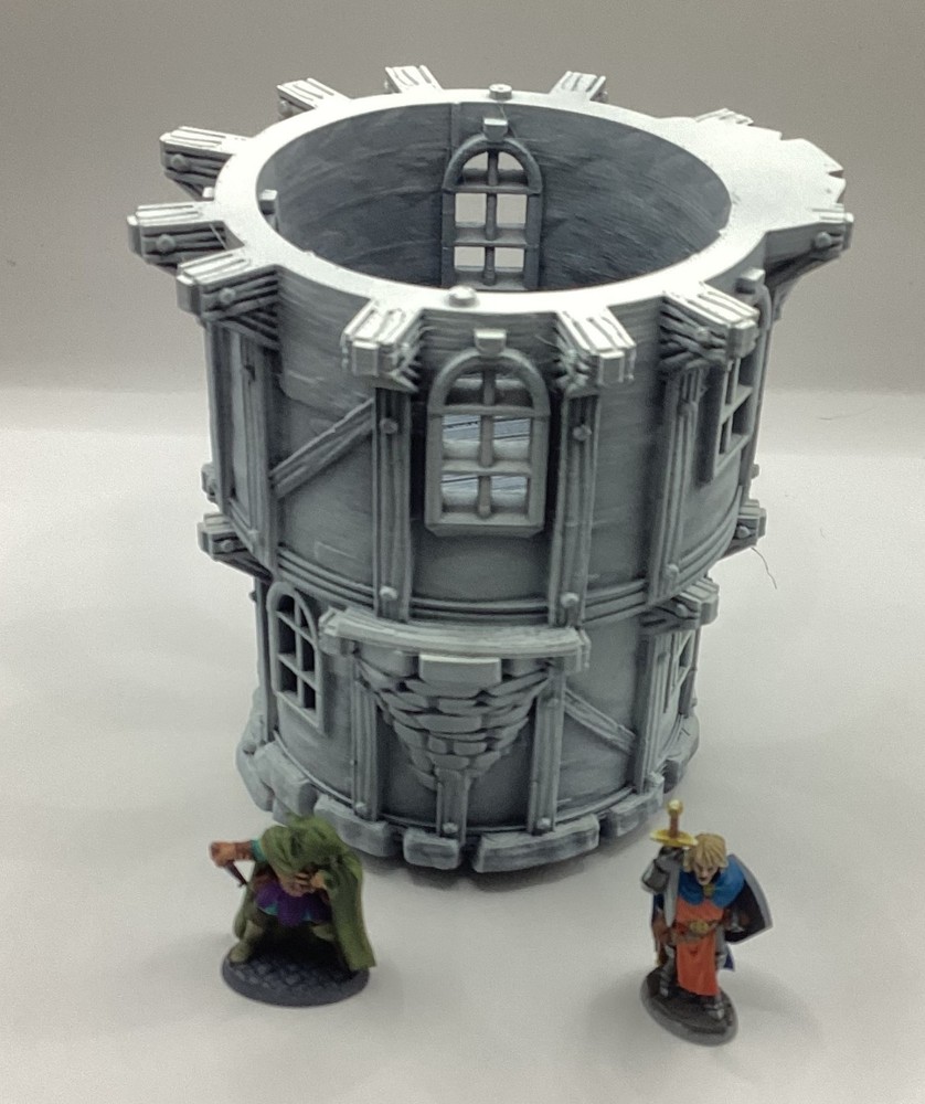 3d printed wizard tower 32mm DnD Miniatures, Tabletop, RPG, War Game