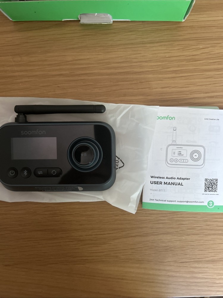 SOOMFON Bluetooth Transmitter for TV 3-in-1 Bluetooth 5.0 Transmitter Receiver