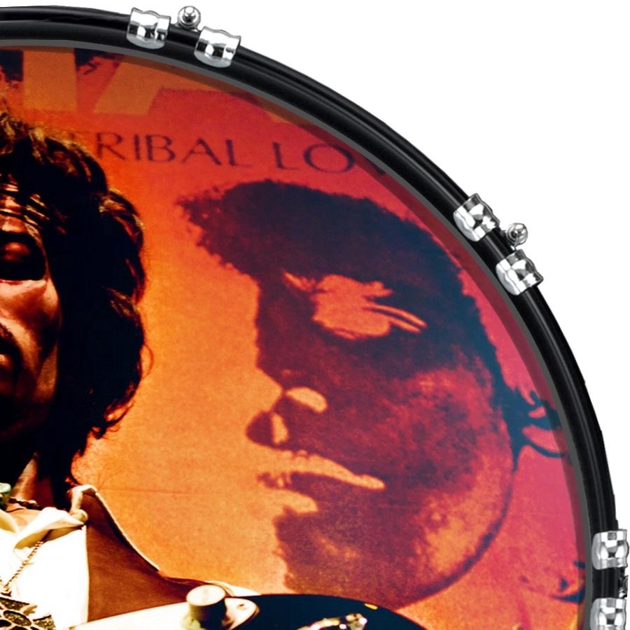 Custom 22" Kick Bass Drum Head Graphical Image Front Skin Iconic 1