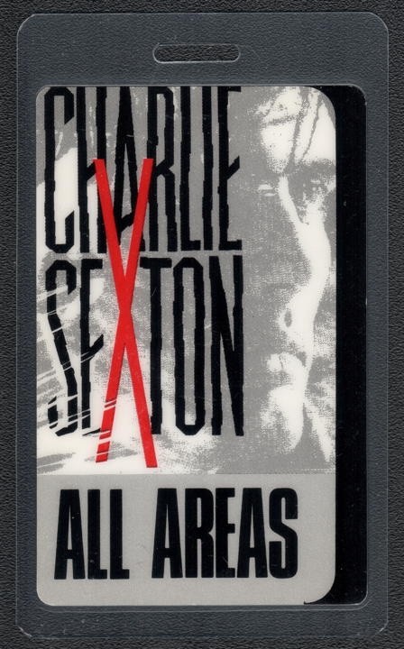 Charlie Sexton Backstage Pass - 1989 Laminated Pass