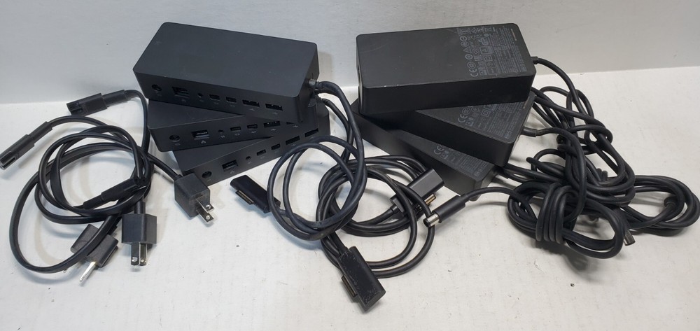 lot 3 Microsoft Docking Station 1661 for Surface Pro 3 4 Surface  Dock & AC