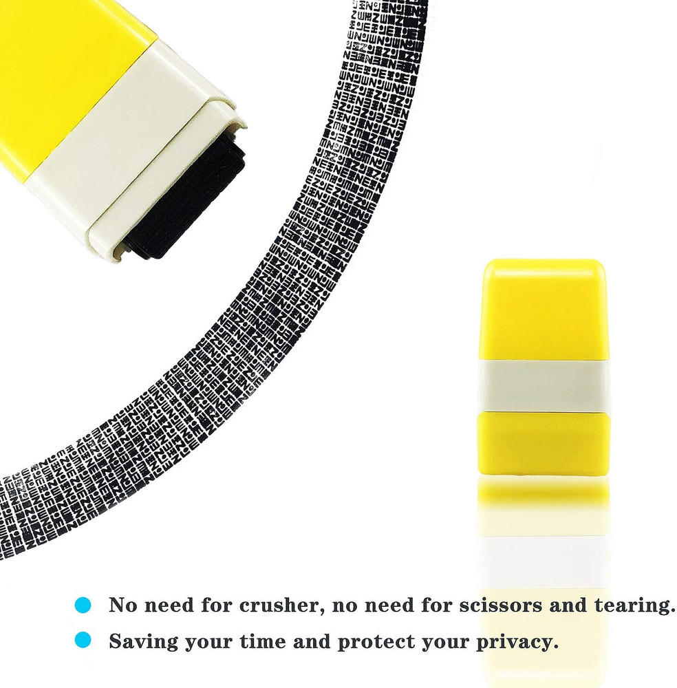 2Pcs Identity Protection Roller Stamps Identity Prevention Theft Stamp Wide Roll