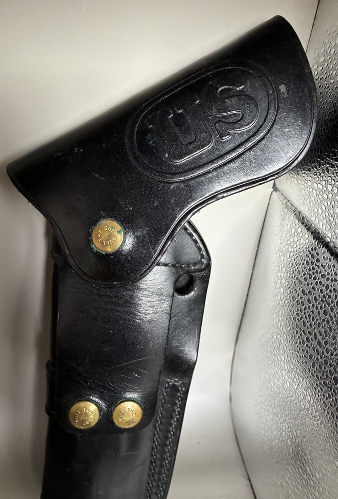 Two 1940s Leather Gun Cases and Clip Case
