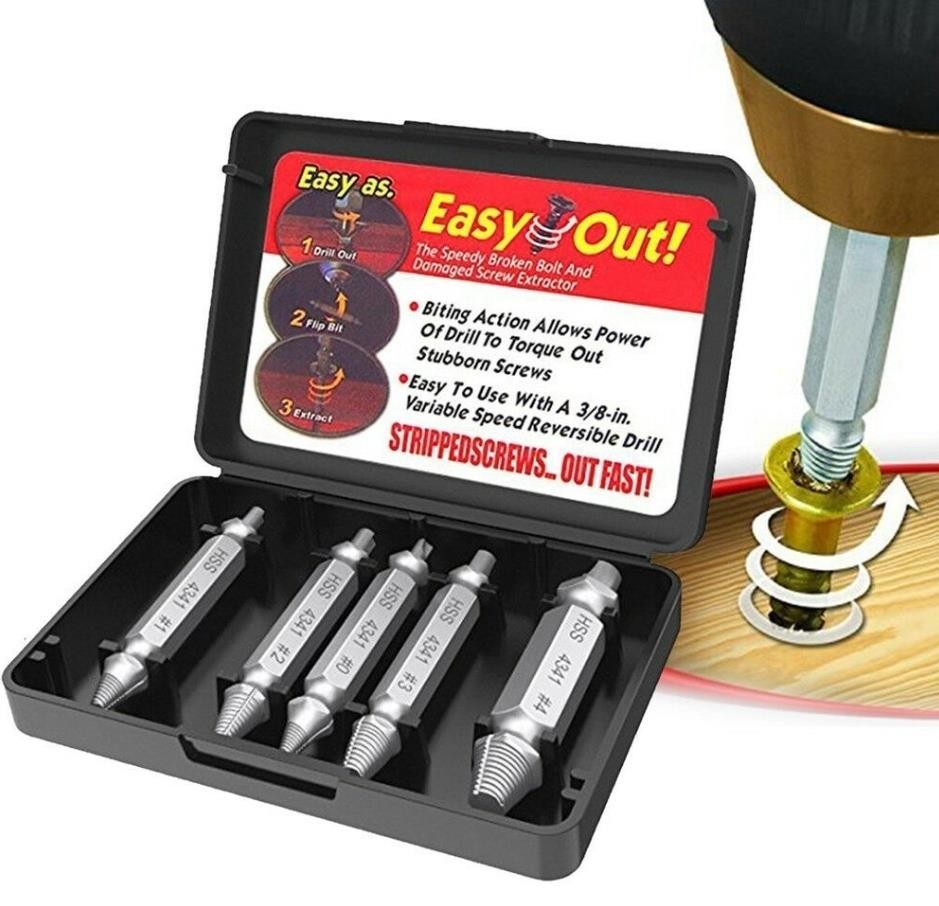 5pc Damaged Screw & Bolt Extractor Removal Set FAST SHIP! A24