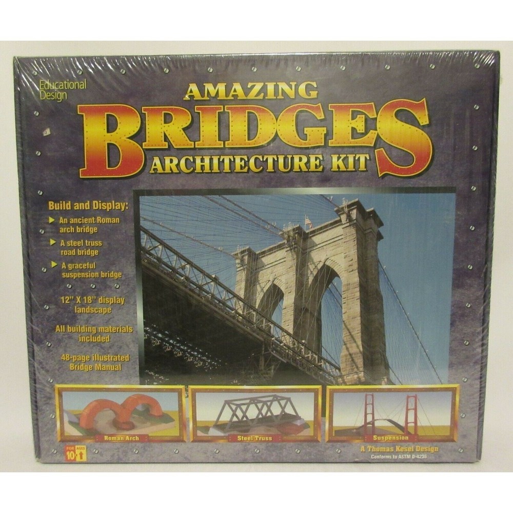 Amazing Bridges Architecture Kit 1998 Educational Design New Model Unopened