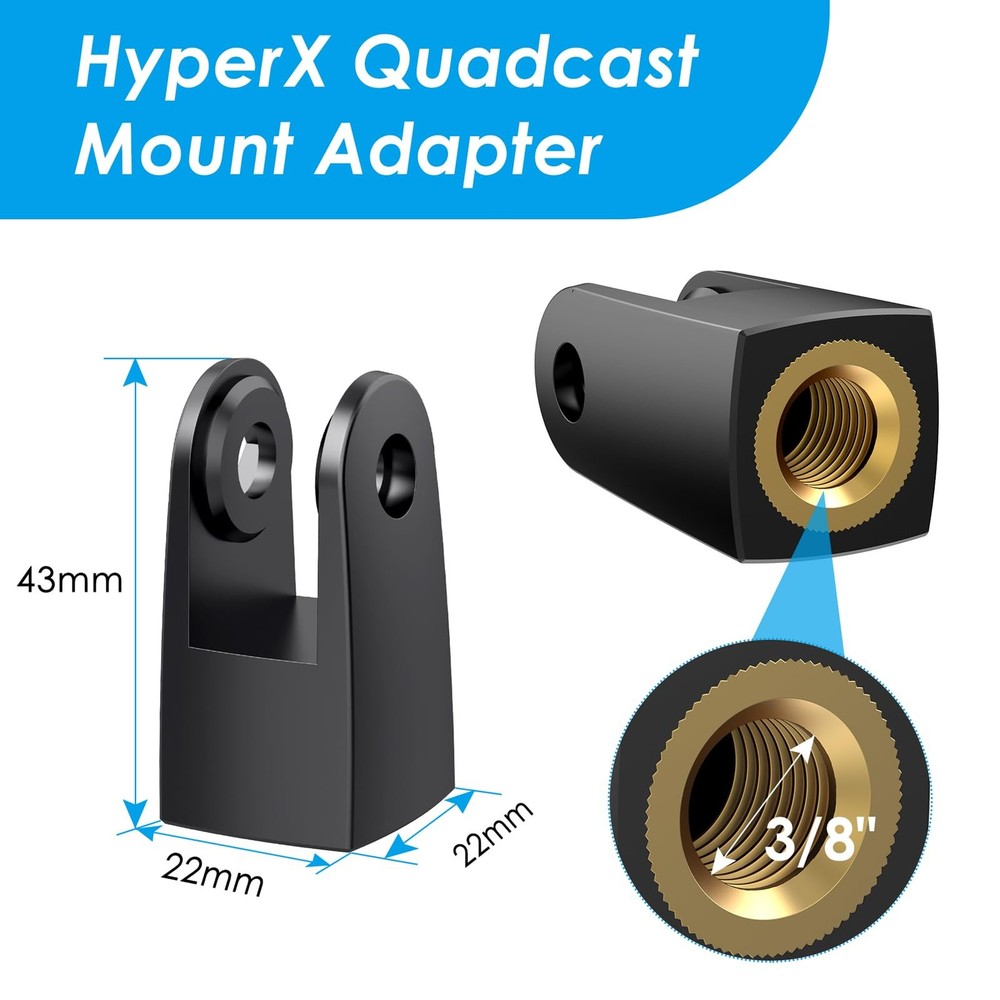 2 Pack HyperX Quadcast Stand Adapter for HyperX Microphone, Quadcast Adapter ...