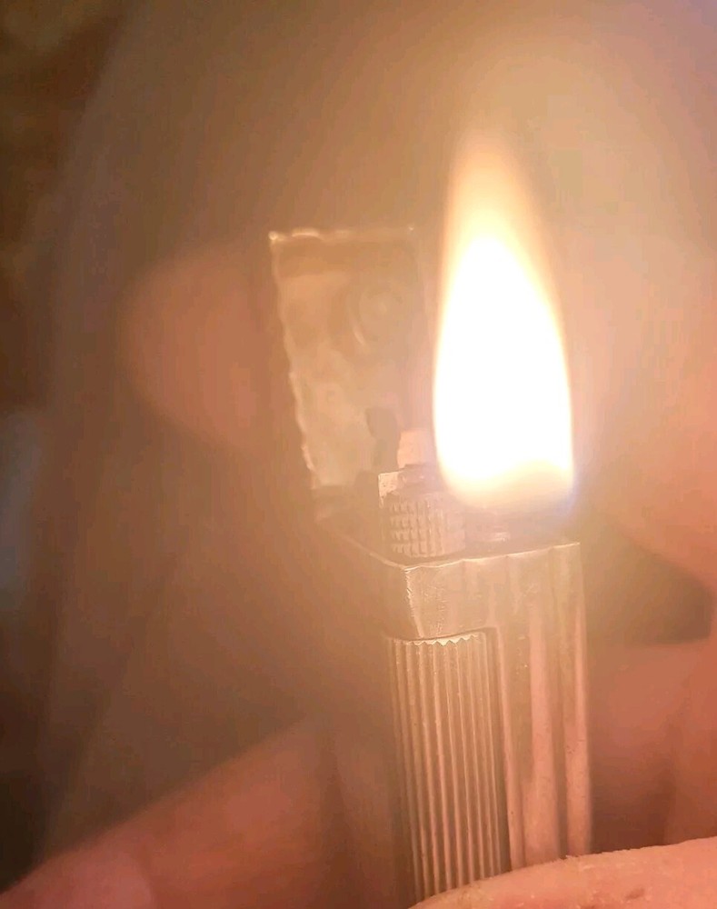 Dunhill Solid Sterling Silver Rollboy Petrol Lighter