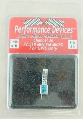 GWS 72Mhz FM Micro Receiver Crystal (Channel 36)