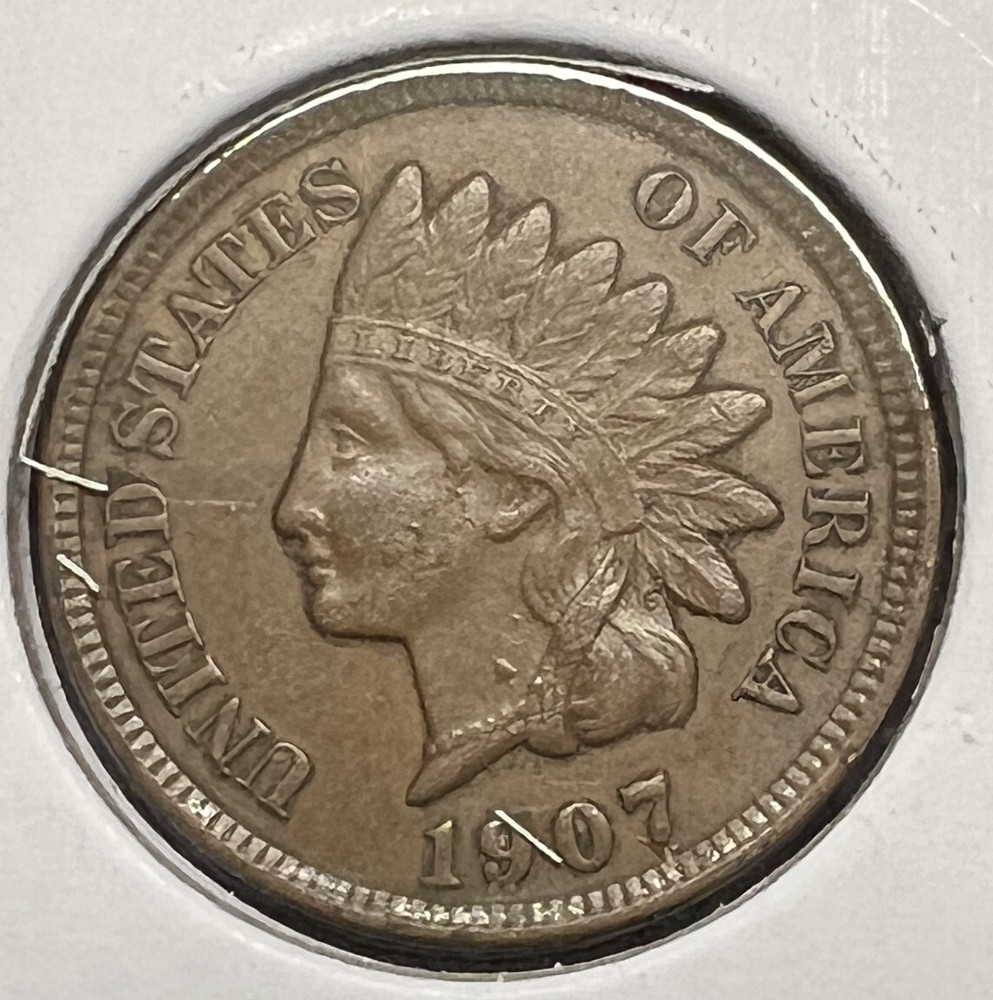 1907 INDIAN HEAD CENT GRADES EXTRA FINE++ ACTUAL COIN #3887