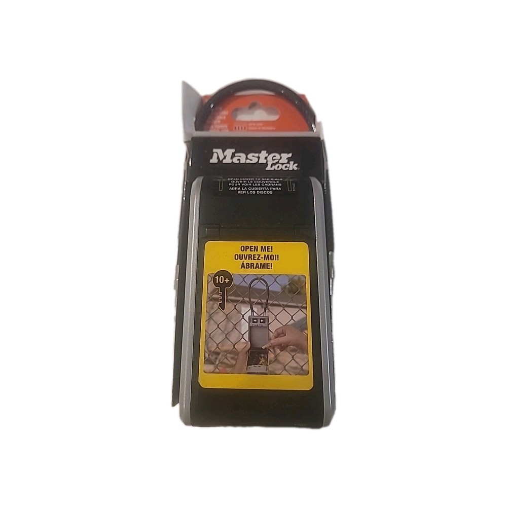 Master Lock 5482D Large Outdoor Lock Box With Removable Cable & Combination Dial