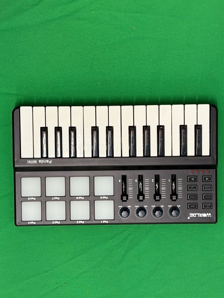WORLDE Panda MINI 25-Key USB MIDI Keyboard and Drum Pad Controller