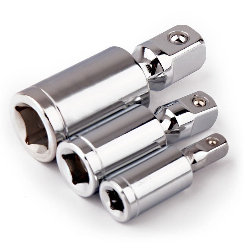 3 Size Drive Socket Adapter Hex Shank Bit Power Extension Bar Drill Driver