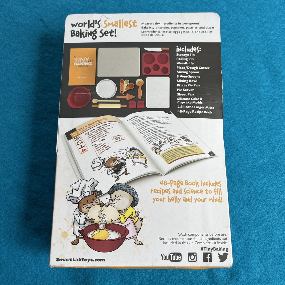 New Smart Lab Tiny Baking Set | SmartLabs Mini Kit 17 Pieces