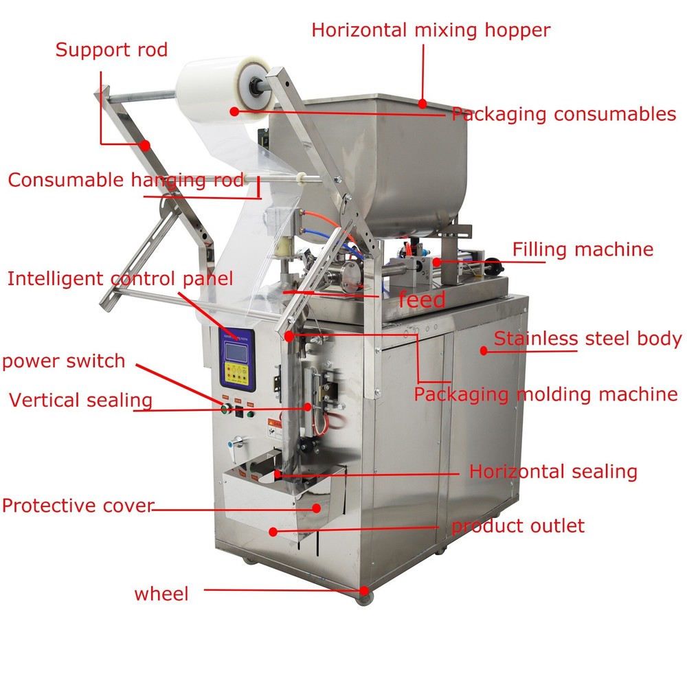 Heavy Duty 30-300ml Automatic Quantitative Filling Machine with Mixing Hopper