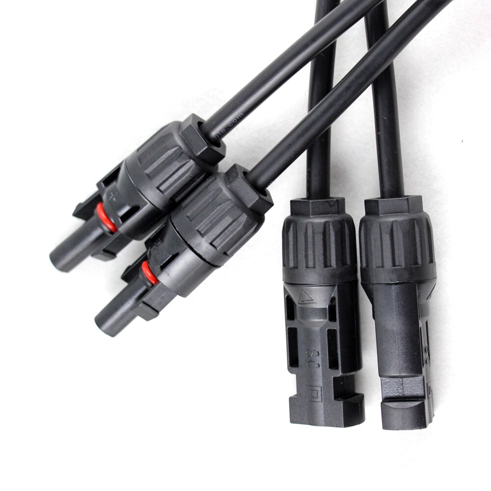 Solar Connectors Y Branch Parallel Adapter Cable Wire Plug Tool for Solar Panel