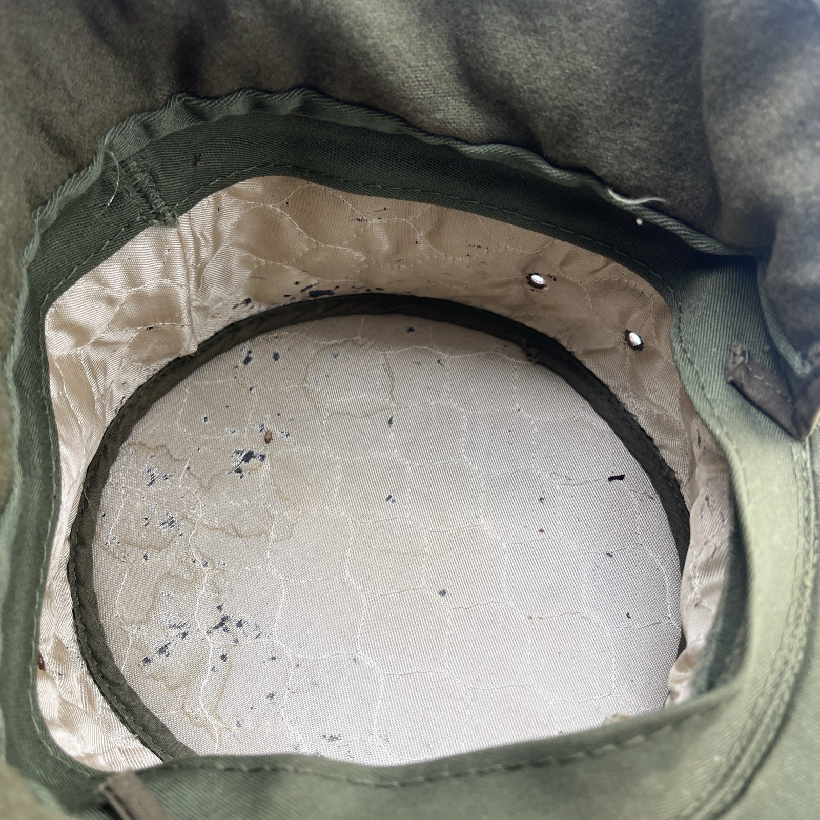 KOREAN WAR ERA 1950s US ARMY RIDGEWAY CAP - Rare Variant - Winter Version USAF