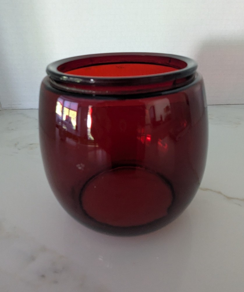Unbranded Ruby Red Kerosene Lantern Globe