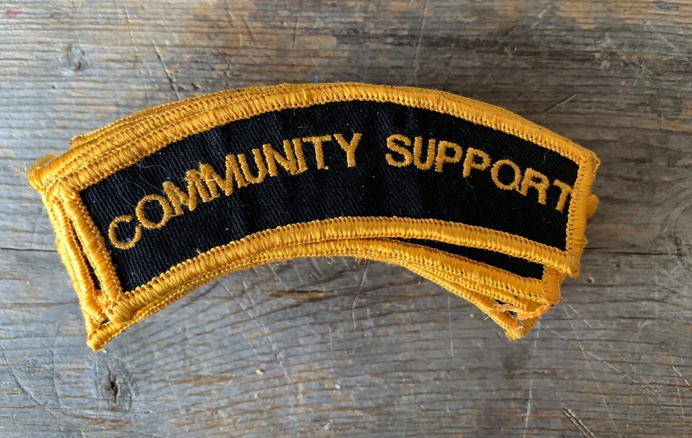RARE COMMUNITY SUPPORT PATCHS Set Of 10