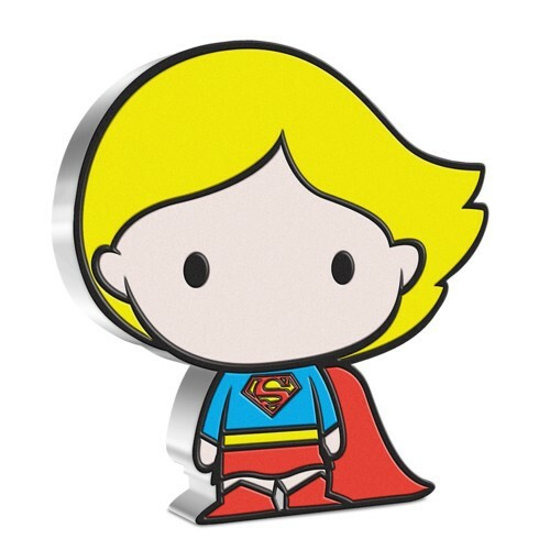 2021 $2 Niue Chibi DC Comics SUPERGILR 1 Oz Silver Proof Coin.