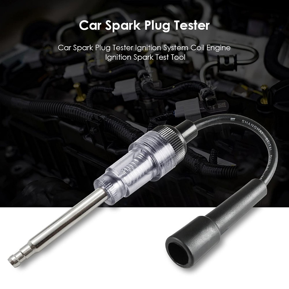 6 Pcs Car Spark Plug Tester - Engine Ignition 6pcs, black
