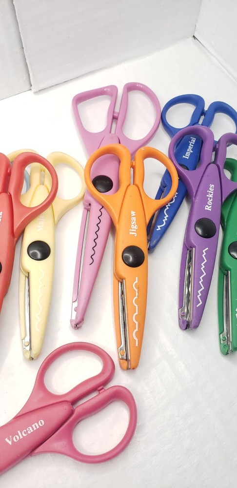 SCRAPBOOK EDGERS Scrapbook & Craft Pattern Cut Scissors 15 Piece Set