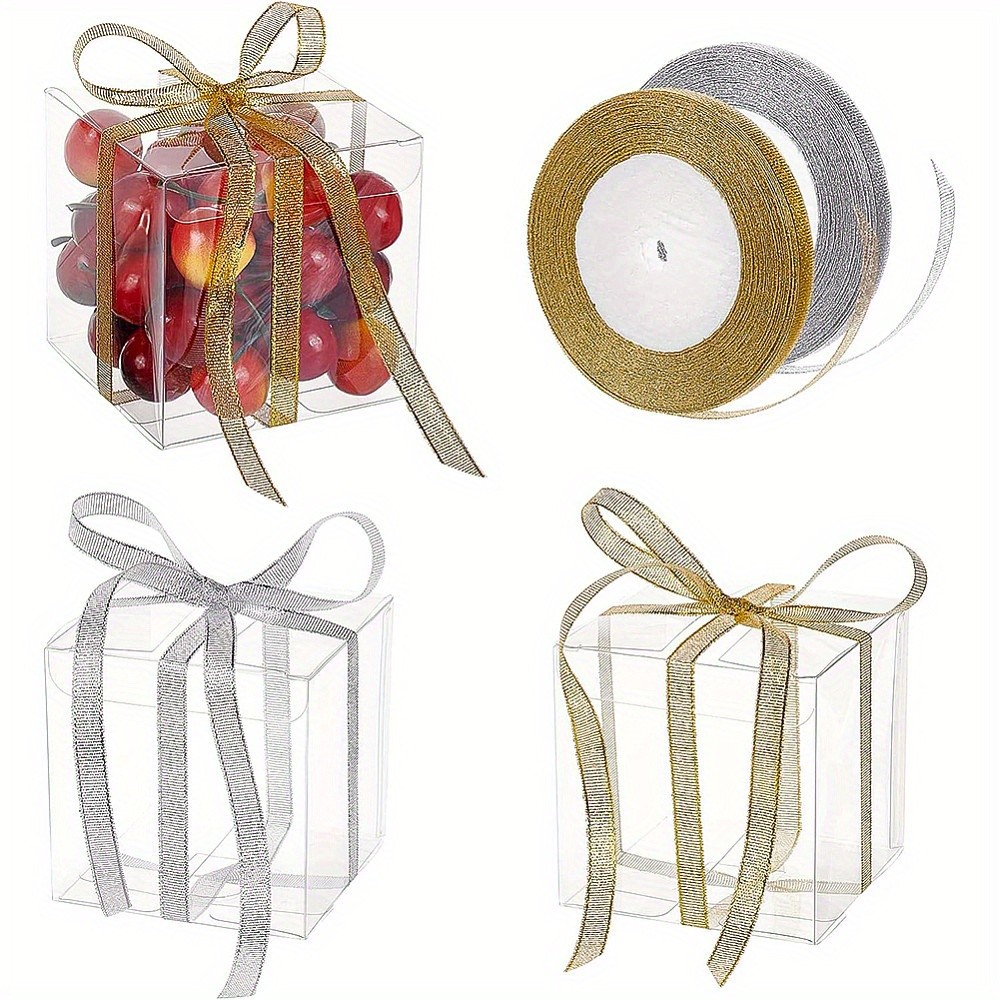 1set Transparent Plastic PVC box Gift Packaging Waterproof Folding Cartons