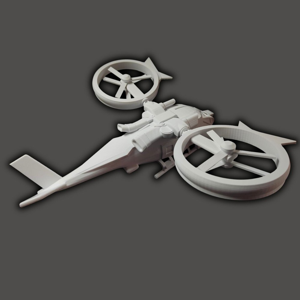 Samson Aerospatial Avatar Helicopter with interior 1:48 Scale DIY model kits