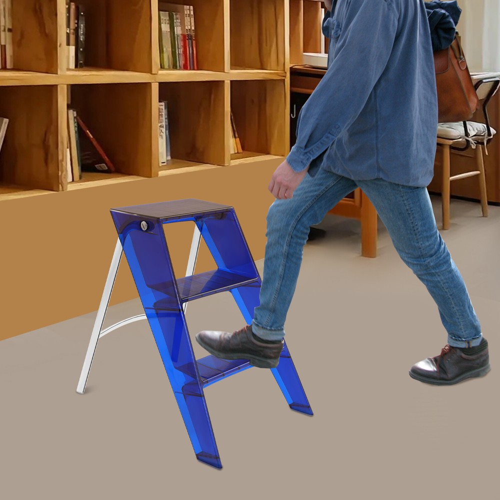 3 Step Ladder Folding Step Stool Modern Folding Step Stool for Adults 44*52*63cm