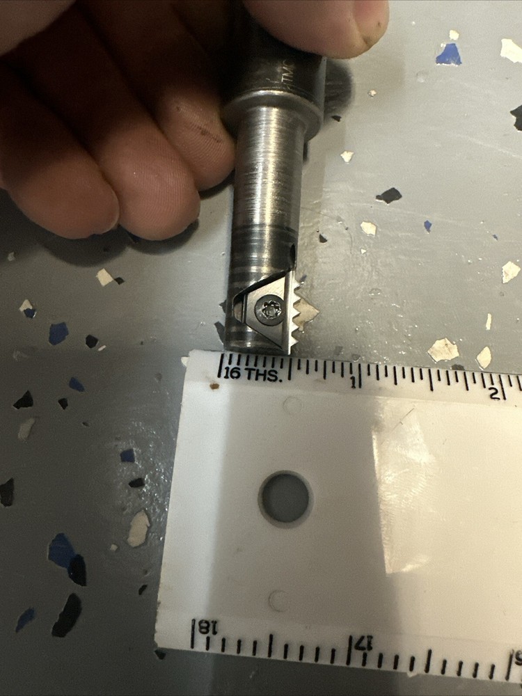 VARGUS INDEXABLE CARBIDE INSERT THREAD MILL CNC MILLING CUTTER 3/4” Vardex